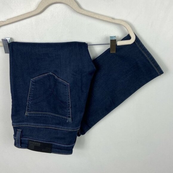 William Rast Justin Timberlake Slim Leg Dark Blue Jeans Size 12 Denim Mid Rise - Picture 12 of 13